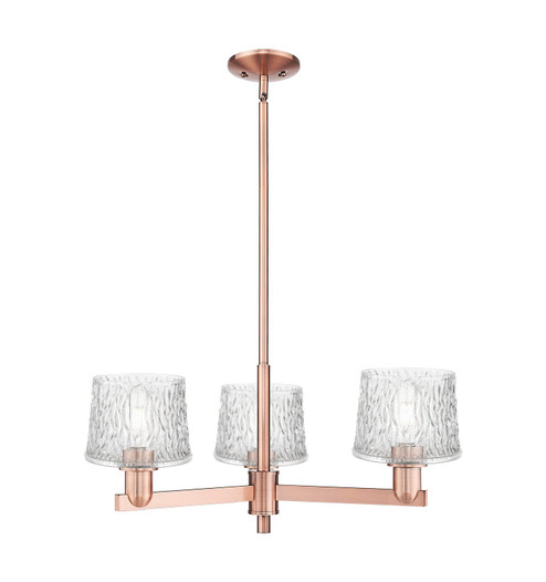 Arcadia Three Light Pendant in Antique Copper (405|7163CRACG402)