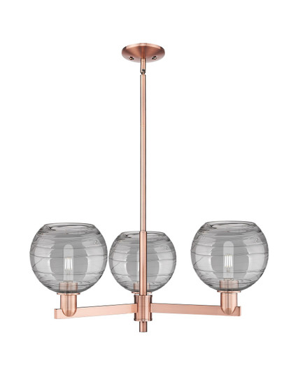 Arcadia Three Light Pendant in Antique Copper (405|7163CRACG12138SM)