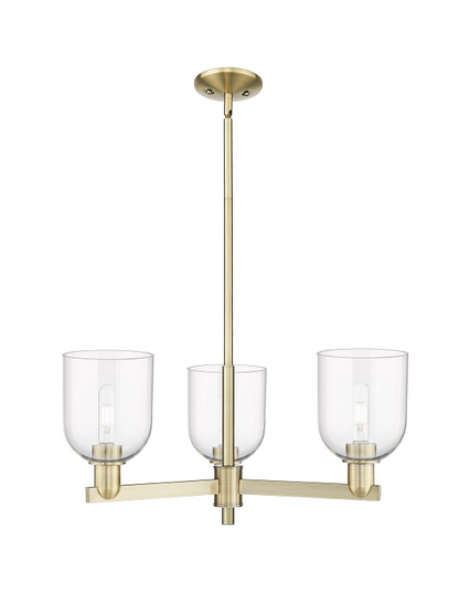 Arcadia Three Light Pendant in Antique Brass (405|7163CRABG5586CL)