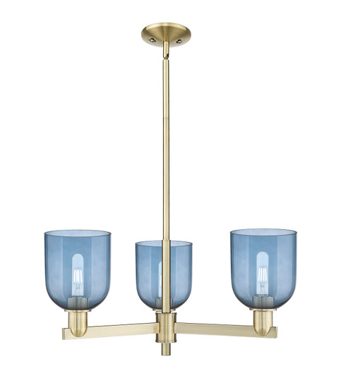 Arcadia Three Light Pendant in Antique Brass (405|7163CRABG5586BL)