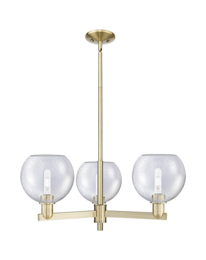 Arcadia Three Light Pendant in Antique Brass (405|7163CRABG1248)