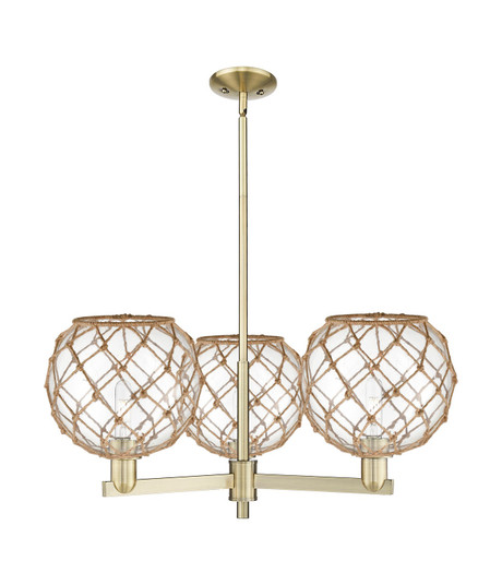 Arcadia Three Light Pendant in Antique Brass (405|7163CRABG12210RB)