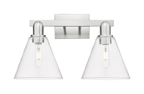 Arcadia Two Light Bath Vanity in Brushed Satin Nickel (405|7162WSNGBC82)