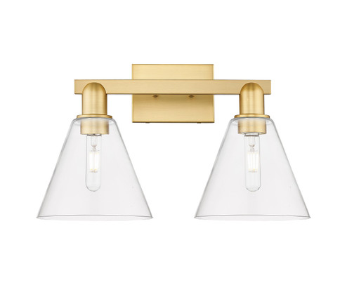 Arcadia Two Light Bath Vanity in Satin Gold (405|7162WSGGBC82)