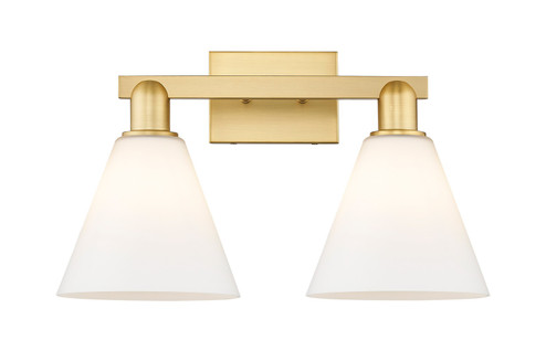 Arcadia Two Light Bath Vanity in Satin Gold (405|7162WSGGBC81)