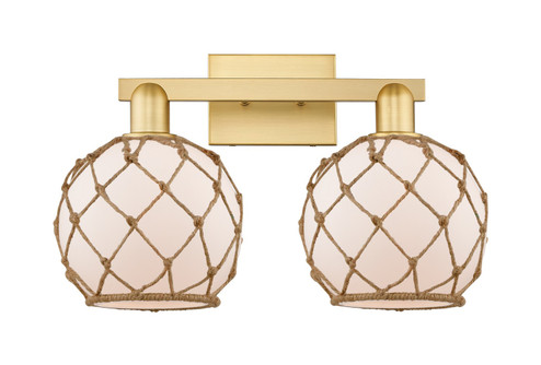 Arcadia Two Light Bath Vanity in Satin Gold (405|7162WSGG1218RB)