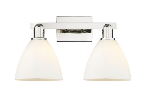 Arcadia Two Light Bath Vanity in Polished Nickel (405|7162WPNGBD751)