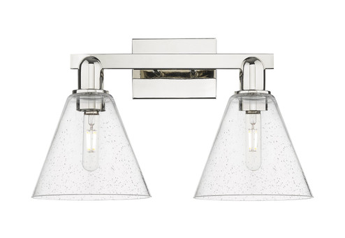 Arcadia Two Light Bath Vanity in Polished Nickel (405|7162WPNGBC84)