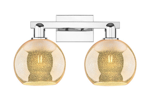Arcadia Two Light Bath Vanity in Polished Chrome (405|7162WPCG1288)