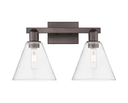 Arcadia Two Light Bath Vanity in Oil Rubbed Bronze (405|7162WOBGBC82)