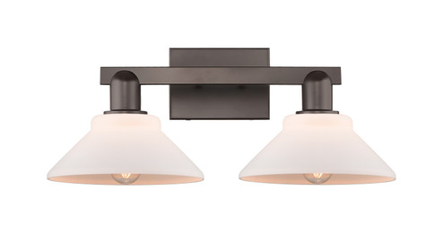 Arcadia Two Light Bath Vanity in Oil Rubbed Bronze (405|7162WOBG131)