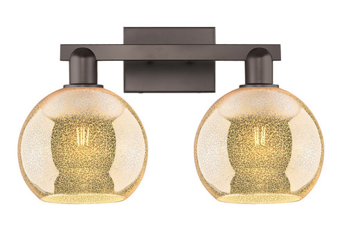 Arcadia Two Light Bath Vanity in Oil Rubbed Bronze (405|7162WOBG1288)