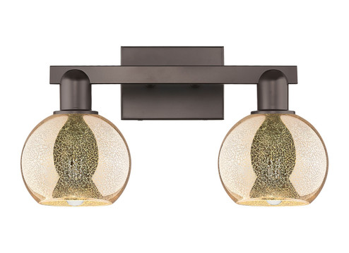 Arcadia Two Light Bath Vanity in Oil Rubbed Bronze (405|7162WOBG1286)