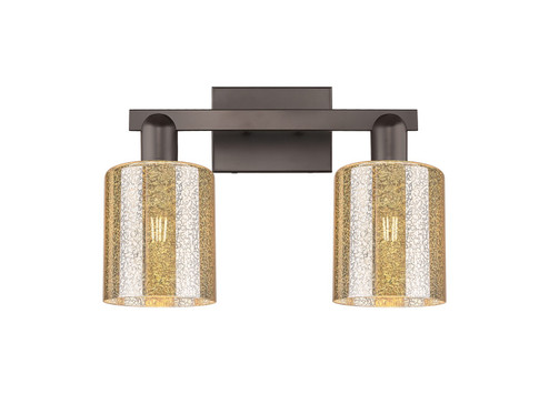 Arcadia Two Light Bath Vanity in Oil Rubbed Bronze (405|7162WOBG116)