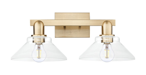 Arcadia Two Light Bath Vanity in Champagne Bronze (405|7162WCBG132)