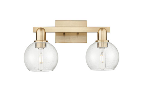 Arcadia Two Light Bath Vanity in Champagne Bronze (405|7162WCBG1246)