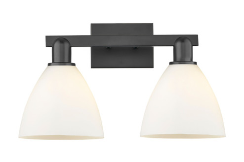 Arcadia Two Light Bath Vanity in Matte Black (405|7162WBKGBD751)