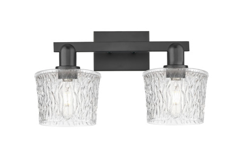 Arcadia Two Light Bath Vanity in Matte Black (405|7162WBKG402)