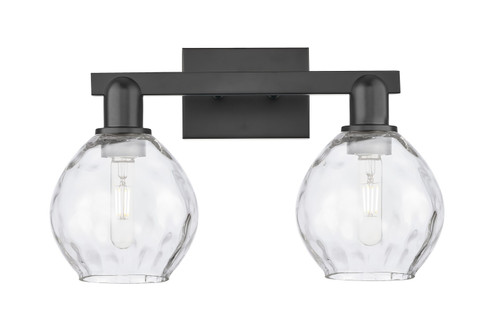 Arcadia Two Light Bath Vanity in Matte Black (405|7162WBKG362)