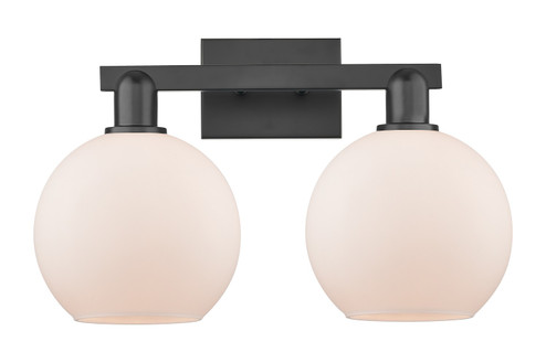 Arcadia Two Light Bath Vanity in Matte Black (405|7162WBKG1218)