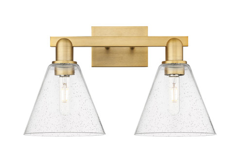 Arcadia Two Light Bath Vanity in Brushed Brass (405|7162WBBGBC84)