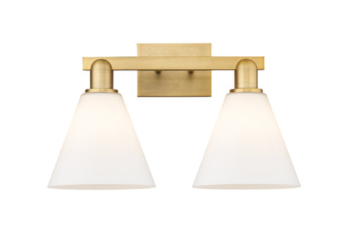 Arcadia Two Light Bath Vanity in Brushed Brass (405|7162WBBGBC81)