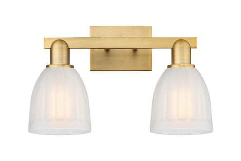 Arcadia Two Light Bath Vanity in Brushed Brass (405|7162WBBG441)