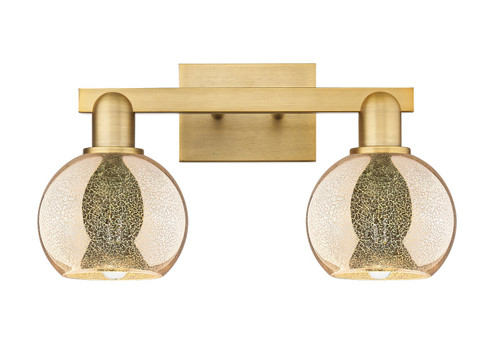 Arcadia Two Light Bath Vanity in Brushed Brass (405|7162WBBG1286)