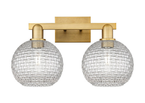 Arcadia Two Light Bath Vanity in Brushed Brass (405|7162WBBG122C8CL)