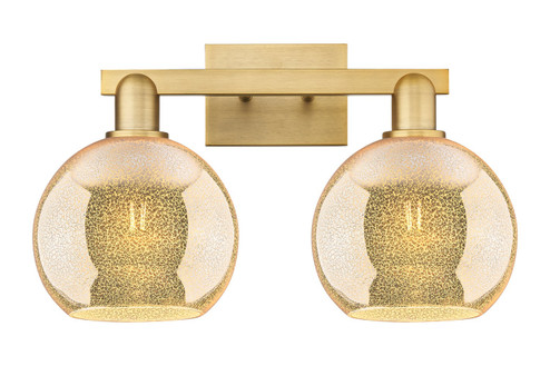 Arcadia Two Light Bath Vanity in Brushed Brass (405|7162WBBG1228)