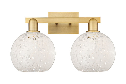 Arcadia Two Light Bath Vanity in Brushed Brass (405|7162WBBG12168WM)