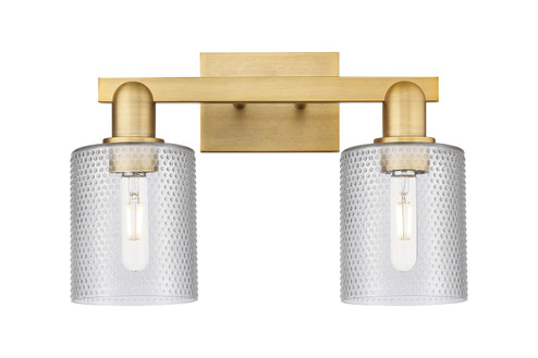 Arcadia Two Light Bath Vanity in Brushed Brass (405|7162WBBG112)