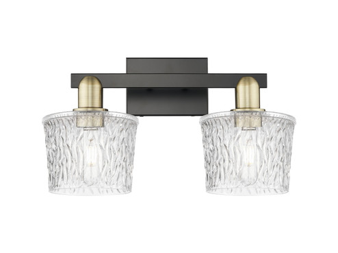 Arcadia Two Light Bath Vanity in Black Antique Brass (405|7162WBABG402)