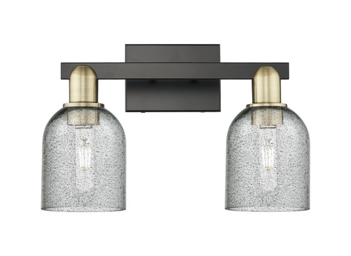 Arcadia Two Light Bath Vanity in Black Antique Brass (405|7162WBABG257)