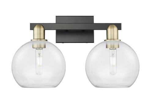 Arcadia Two Light Bath Vanity in Black Antique Brass (405|7162WBABG1228)
