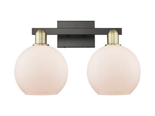 Arcadia Two Light Bath Vanity in Black Antique Brass (405|7162WBABG1218)