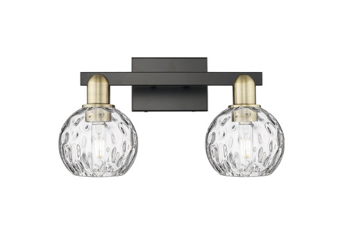 Arcadia Two Light Bath Vanity in Black Antique Brass (405|7162WBABG12156)