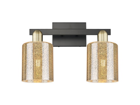 Arcadia Two Light Bath Vanity in Black Antique Brass (405|7162WBABG116)