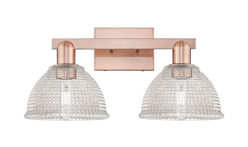 Arcadia Two Light Bath Vanity in Antique Copper (405|7162WACG422)