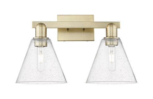 Arcadia Two Light Bath Vanity in Antique Brass (405|7162WABGBC84)