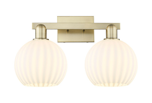 Arcadia Two Light Bath Vanity in Antique Brass (405|7162WABG12178WV)