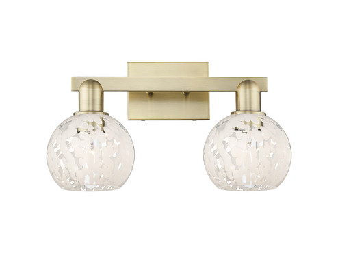 Arcadia Two Light Bath Vanity in Antique Brass (405|7162WABG12166WM)