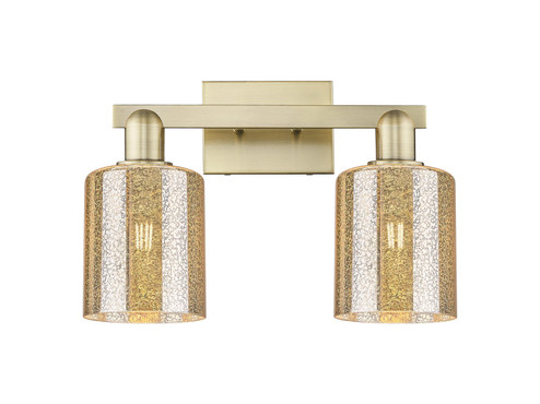 Arcadia Two Light Bath Vanity in Antique Brass (405|7162WABG116)