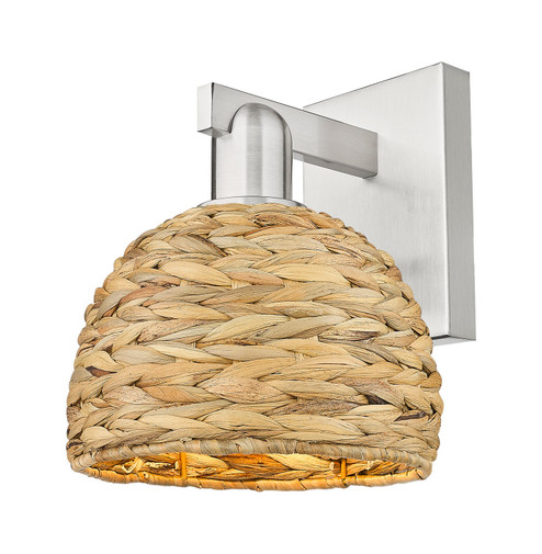 Arcadia One Light Wall Sconce in Brushed Satin Nickel (405|7161WSNRBD8NAT)