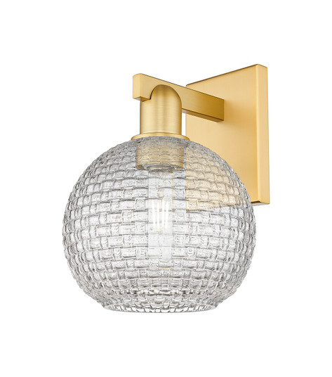 Arcadia One Light Wall Sconce in Satin Gold (405|7161WSGG122C8CL)