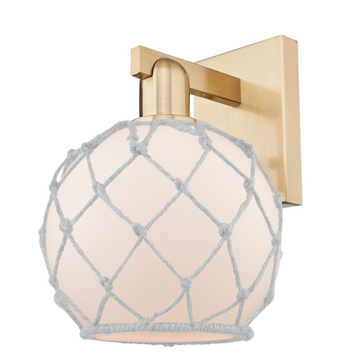 Arcadia One Light Wall Sconce in Champagne Bronze (405|7161WCBG1218RW)
