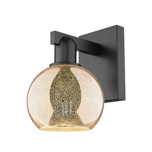 Arcadia One Light Wall Sconce in Matte Black (405|7161WBKG1286)