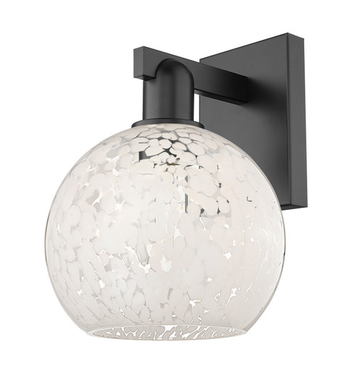 Arcadia One Light Wall Sconce in Matte Black (405|7161WBKG12168WM)