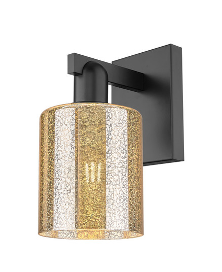 Arcadia One Light Wall Sconce in Matte Black (405|7161WBKG116)