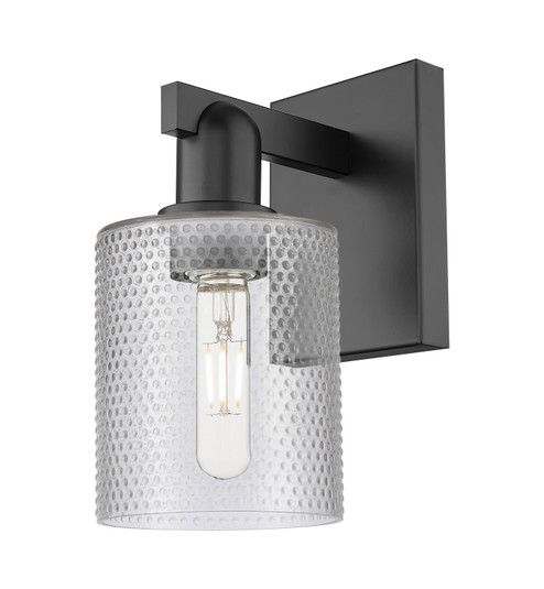 Arcadia One Light Wall Sconce in Matte Black (405|7161WBKG112)